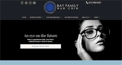 Desktop Screenshot of bayfamilyeyecare.com